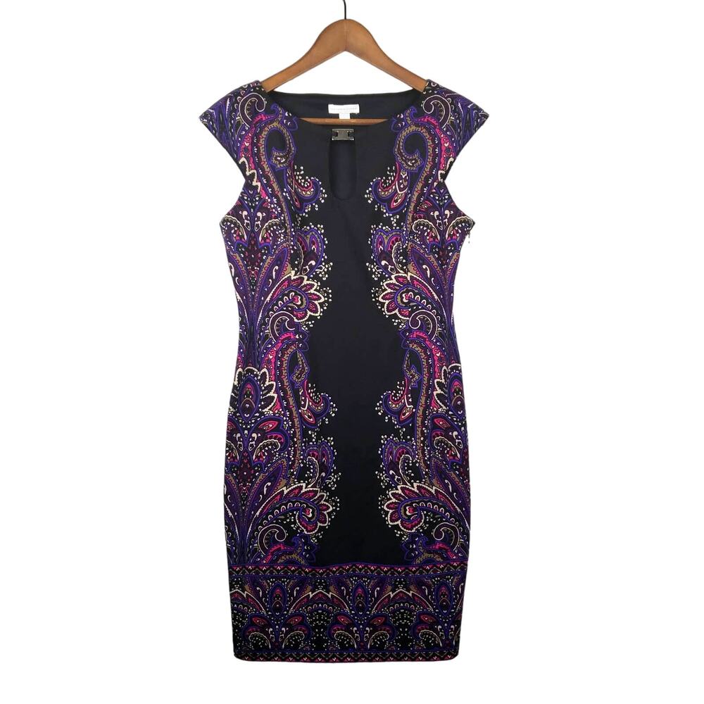 NY&Co Paisley Print Bodycon Dress - 6